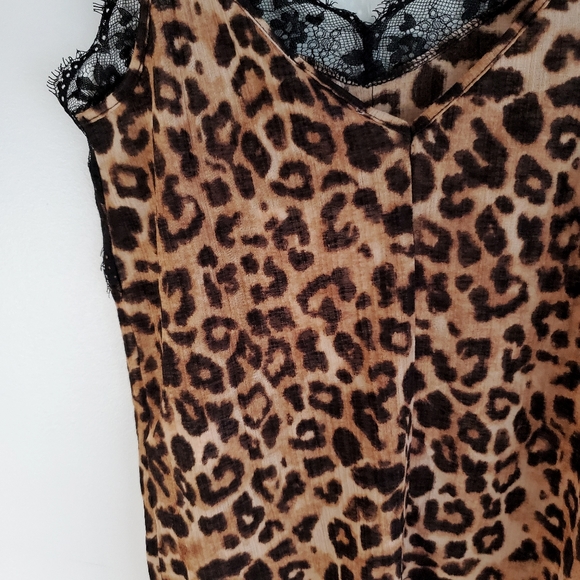 ZARA TRAFALUC Lace Cami Leopard Print Size S - Picture 6 of 9